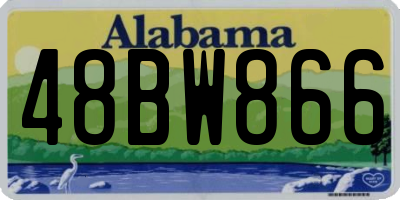 AL license plate 48BW866