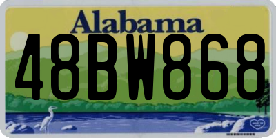AL license plate 48BW868