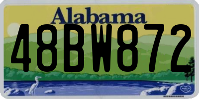 AL license plate 48BW872