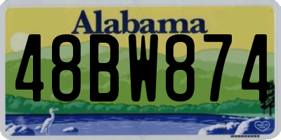 AL license plate 48BW874