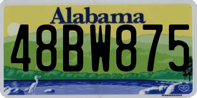 AL license plate 48BW875