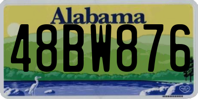 AL license plate 48BW876