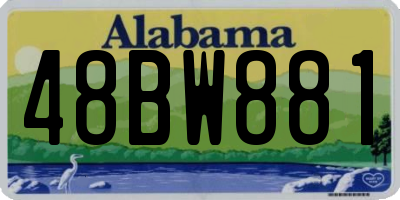 AL license plate 48BW881