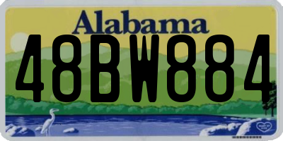 AL license plate 48BW884