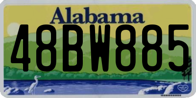 AL license plate 48BW885