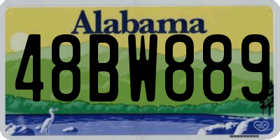 AL license plate 48BW889