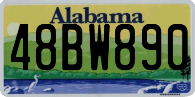 AL license plate 48BW890