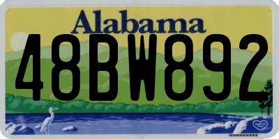 AL license plate 48BW892
