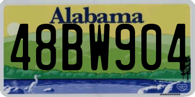 AL license plate 48BW904