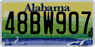 AL license plate 48BW907