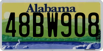 AL license plate 48BW908