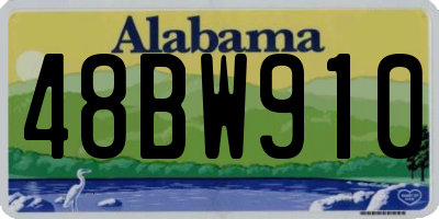AL license plate 48BW910