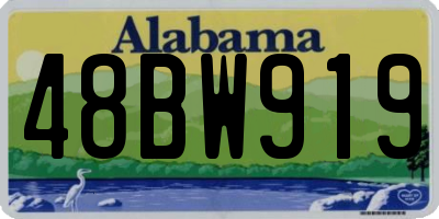 AL license plate 48BW919