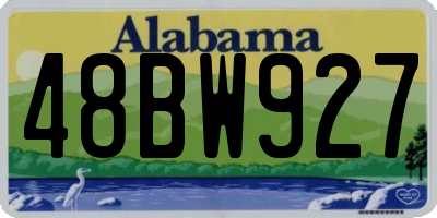 AL license plate 48BW927