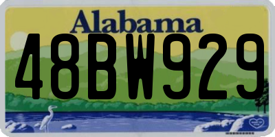 AL license plate 48BW929