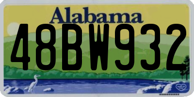 AL license plate 48BW932