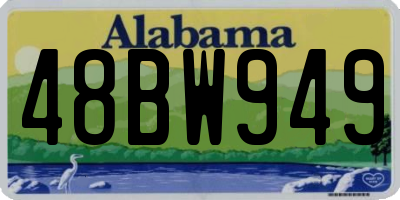 AL license plate 48BW949