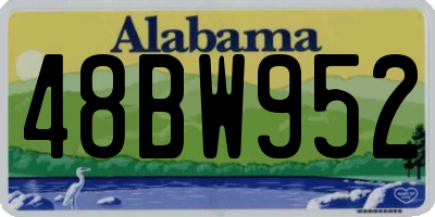 AL license plate 48BW952