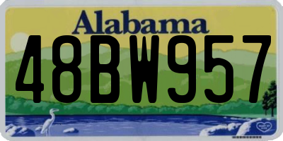 AL license plate 48BW957