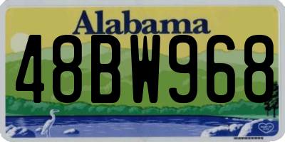 AL license plate 48BW968