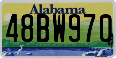AL license plate 48BW970