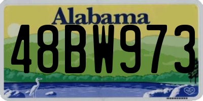 AL license plate 48BW973