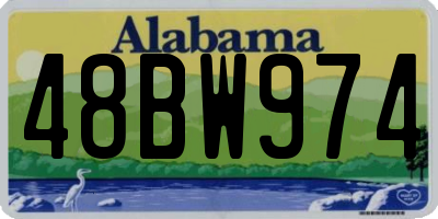 AL license plate 48BW974