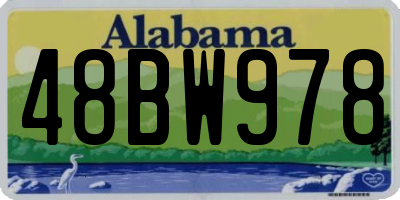 AL license plate 48BW978