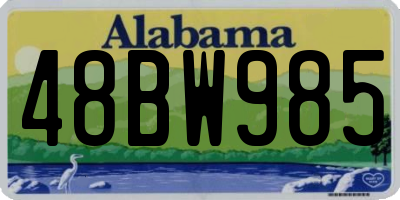 AL license plate 48BW985