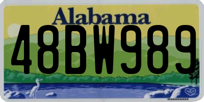 AL license plate 48BW989
