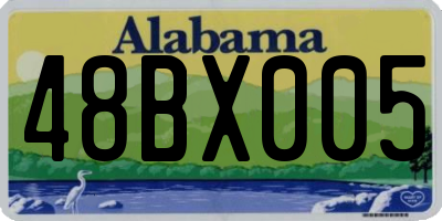 AL license plate 48BX005
