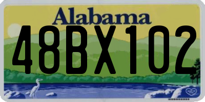 AL license plate 48BX102