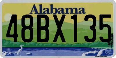 AL license plate 48BX135