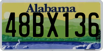 AL license plate 48BX136