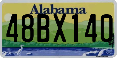 AL license plate 48BX140
