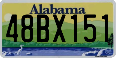 AL license plate 48BX151