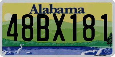 AL license plate 48BX181