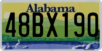 AL license plate 48BX190