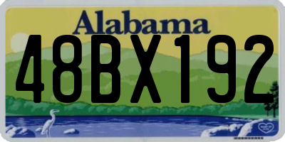 AL license plate 48BX192