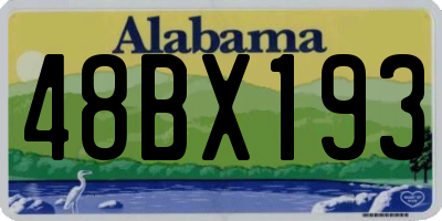 AL license plate 48BX193
