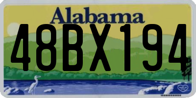 AL license plate 48BX194