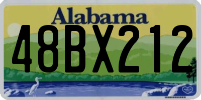 AL license plate 48BX212
