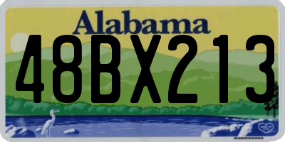 AL license plate 48BX213