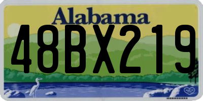 AL license plate 48BX219