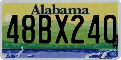 AL license plate 48BX240