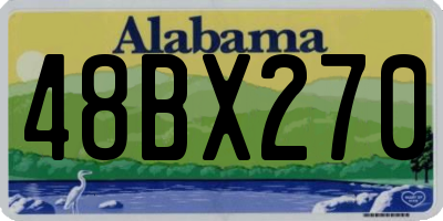 AL license plate 48BX270