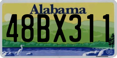 AL license plate 48BX311