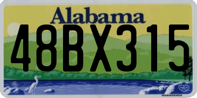 AL license plate 48BX315