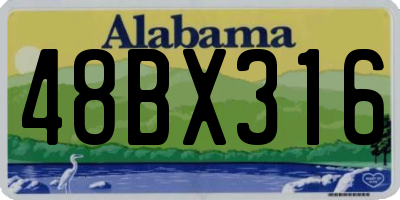AL license plate 48BX316