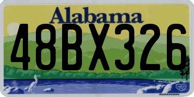 AL license plate 48BX326